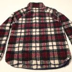 Vineyard Vines  Plaid Sherpa top - Med. Zip pockets. Blue, red, green, cream Photo 7