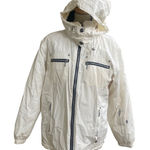 NILS Women's Ski Coat Jacket Snowboardi White Ivory Size 8 outdoors with hood Photo 0