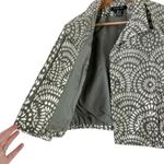Etcetera  Metallic Floral Jacquard Blazer‎ Jacket in Silver & Grey, Size 8 Photo 8