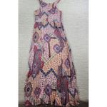 Altar'd State  Smocked Maxi Dress Womens‎ Large Pink Floral Boho Flowy Nap Style Photo 2