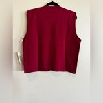 Vintage Koret knit beaded vest magenta pink black petite medium NWT Size undefined Photo 7