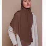 VOILE CHIC Premium Chiffon Mocha Brown Hijab Scarf For Women Photo 0