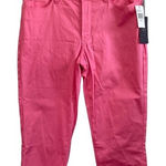 NYDJ NWT‎  Pink Petal Cropped Pants SIZE 8 Original Slimming Fit Photo 0