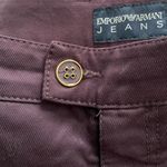 Emporio Armani New Sabrina maroon skinny slim cropped designer jeans, size 28” Photo 12