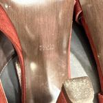 Diane Von Furstenberg DVF Platform Sandals 7.5 Zia Suede Crisscross Coral Red  Photo 13