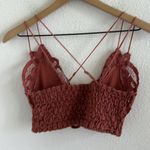 Free People  FP One Adella Bralette Rust Neutral Lace Medium Photo 1