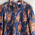 SEA NEW YORK Sea Ines Floral Smocked Midi Dress Navy Photo 5