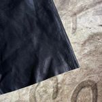 BCBG Black Leather Midi Skirt Photo 3