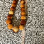Vintage Sponge Coral Apple Beaded Necklace Orange Photo 7