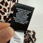 Torrid Brown Animal Print Sleeveless Blouse Womens 3X Tie Waist Buttons Fall Top Photo 12