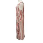 ZARA  TRF Sleeveless Striped Printed Multicolor w/ Side Slits Maxi Dress Size M Photo 4