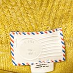 Anthropologie  Postmark Small‎ Mustard Yellow Ruffle Trim Cowl Neck Sweater Photo 2