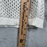 Liz Claiborne  Sweater S Open Knit Cotton Tunic Beach Cover Up Coastal Boho Chic Photo 6