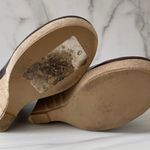 Steve Madden Leather Wedges- Small Buckle Front- Cognac Brown- Size 6 Photo 6