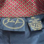 Julia Kim Patchwork Floral Embroidered Blazer size XL Brown Photo 2