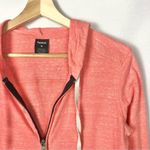 Reebok  Heather Orange Full Zip Hooded Athletic Jacket M Photo 2