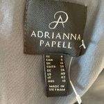 Adrianna Papell Lace and Crepe Long A-Line Evening Gown Blue Size 6 Formal Dress Photo 6