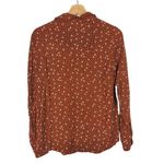 & Other Stories & Other Stories Rust Orange Dot Floral Long Sleeve Button Down 4 Photo 1