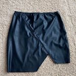 Solemio  Faux Leather Asymmetric Mini Skirt size med Photo 3