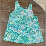 Lilly Pulitzer Kristen Tank Top Gustavia Gre Sunshine City - Medium - EUC Photo 4