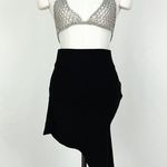 H&M NWOT Innovation Co-Exist Story Asymmetric Rib-Knit Skirt in Black | Size S Photo 4