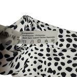 Women's Cheeky Dalmatian Pattern Bikini Bottoms Black/White Size Medium White Photo 3