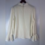Rocking Western XL Cowgirl Elegant Ivory Cream Blouse Top Photo 1