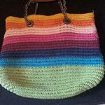 KURT GEIGER LONDON Chelsea Rainbow Raffia Open Top Convertible Straw Tot… Gold Photo 12