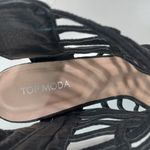 Top Moda  11 Caged Strap Inside Zip Platform Heels Shoes in Black Photo 7