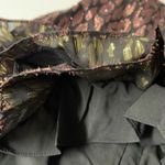 DO+BE NWT  Rose Gold Metallic & Black Ruffled Lined Skirt Photo 2