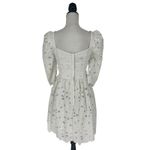 Cara Cara Hart Eyelet Dress Cotton Square Neck Mini Dress Brodererie White Size 4 Photo 10