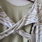 Billabong Long Sleeve Swim Bodysuit Zebra Green White Cross Back XL Photo 3