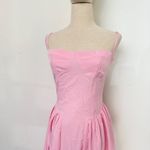 Rihoas pink midi dress with corset style top and pleated skirt dress Photo 1