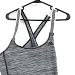 Adidas Size Small heathered gray tank top cross back with cut out climalite Photo 1