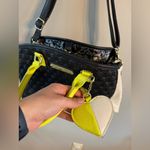 Betsey Johnson  Neon Yellow Heart Purse Photo 1