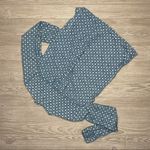 Madewell  cotton Denim style Floral Stamp Long sleeve button front Shirt small Photo 1