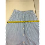 A New Day A New Day Blue Striped Button Front A-Line Midi Skirt - Size S Photo 5