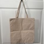NWOT Bungalow Classic Branded Geometric Printed Shopping Tote Bag Tan Photo 3