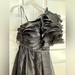 Mac Duggal Ruffle Layered Chiffon One Shoulder Gown Maxi Dress Size 4 Photo 8