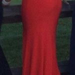 Sherri Hill Two Piece Halter High Slit Red Prom Dress Photo 7