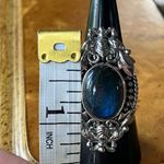 Natural Labradorite Sterling Silver Bumblebee Ring Size 7 Photo 5