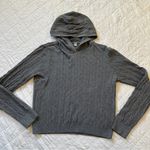 Uniqlo Washable Knit Cable Hoodie Sweater Medium Photo 1