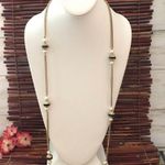 J.Crew Faux Pearl Crystal & Enamel Bead Long Necklace Photo 1