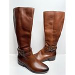 Naturalizer ‎ Reid Tall Boots Size 7 Brown Leather Block Heel Cinnamon NEW Photo 3