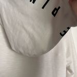 PINK - Victoria's Secret VS Pink Light weight white with pastel logo hoodie size Xtra Small Photo 6