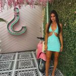 Oh Polly Terry Cloth Halter Dress Photo 1