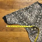 Chloe K Womens Large Sheer High low Gray Print Oversized Top Shirt Blouse Photo 3