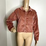 American Eagle  Pink Corduroy Cropped Jacket Photo 7