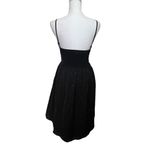 Talula Womens Black Fit & Flare Sleeveless Short Dress Polka Dots Smocked Size 0 Photo 5