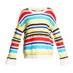 Alice + Olivia NWT - Zelda Textured Striped Pullover Size M. Photo 0